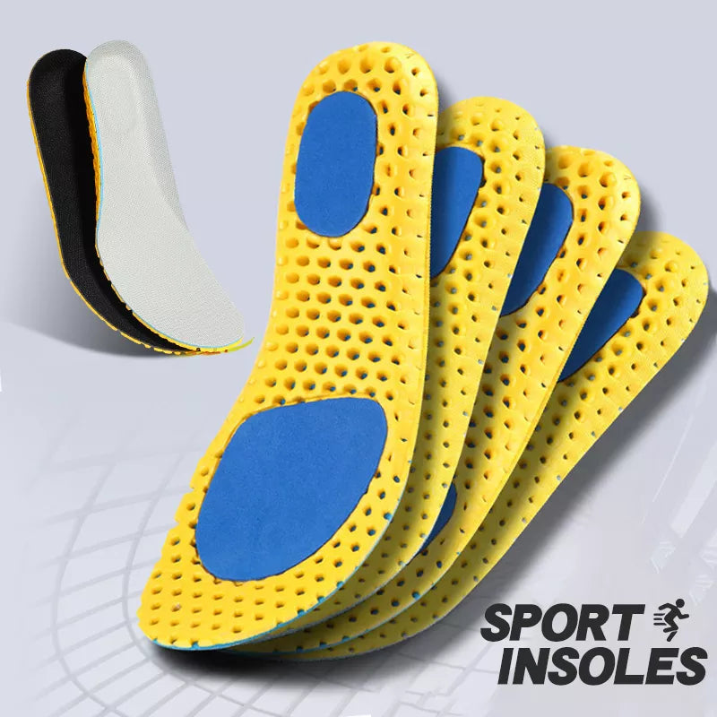 Palmilhas ortopédicas de espuma de memória, suporte esportivo para cuidados com os pés