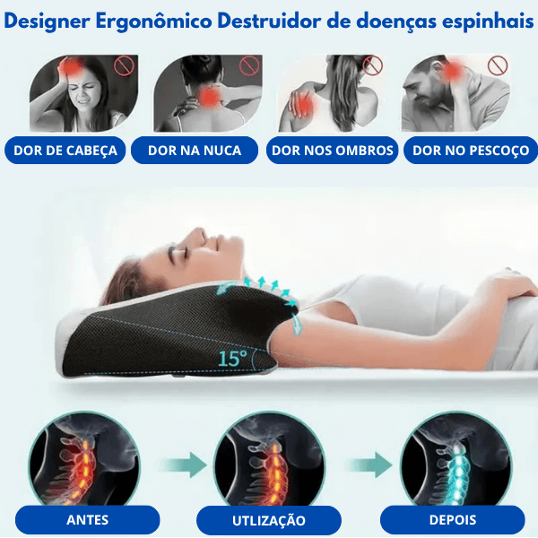 Travesseiro Ortopédico ButterCloud - Seu corpo descansa. Sua energia renasce.